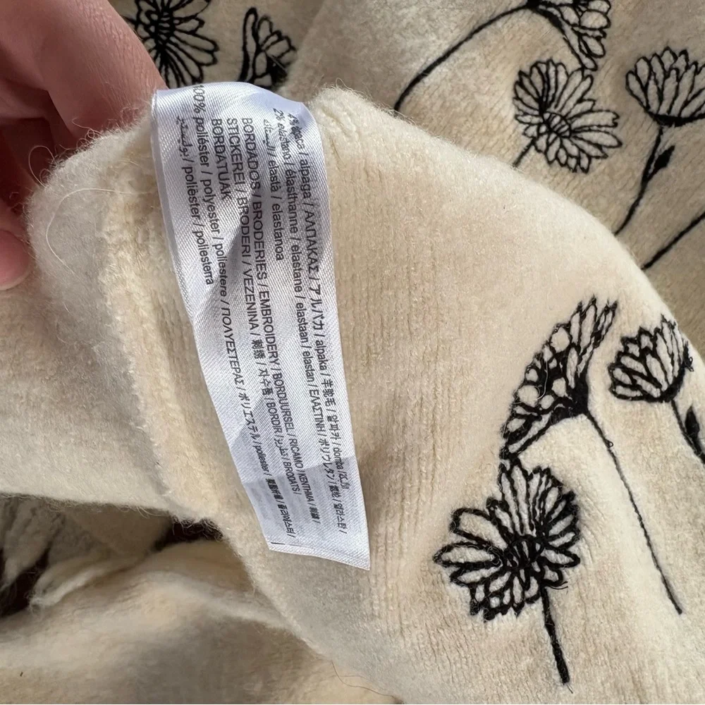 Zara Women's White and Cream Jumper - Picture 3 of 5